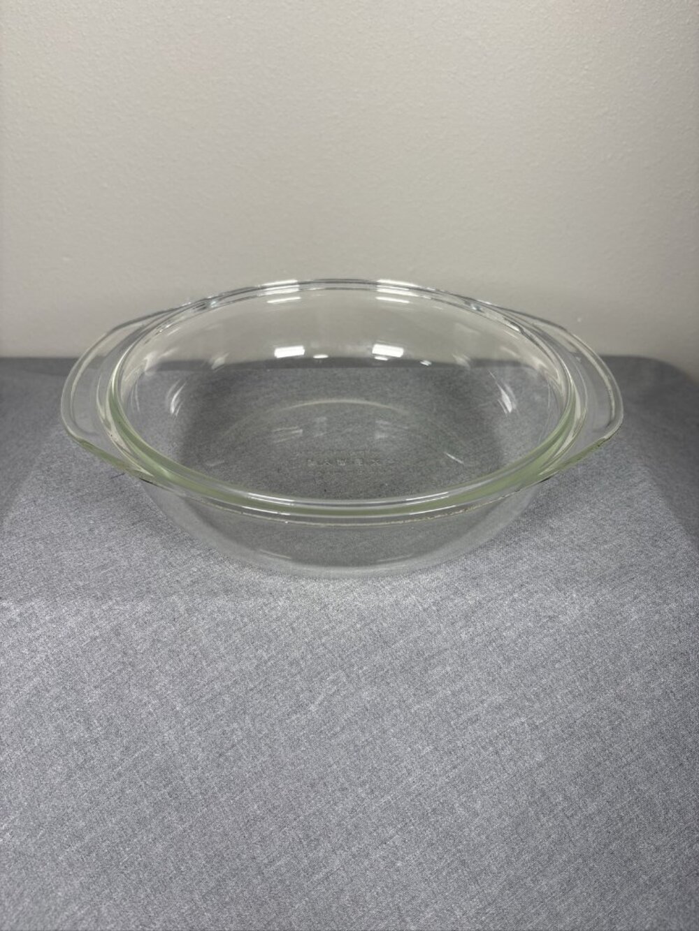 Vintage PYREX Oven RoasterOvenware Clear Glass Casserole Baking Dish Made In USA